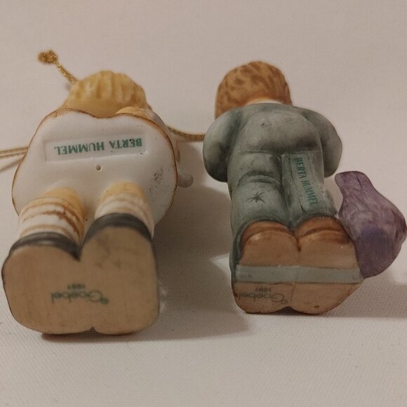 Goebel 1997 Figures x2 BERTA HUMMEL Christmas Ornaments - Picture 4 of 7